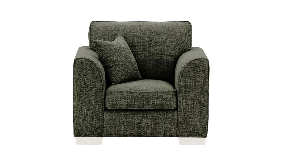 Fauteuil Avos, Vitolini 097-1714 - Gris, Couleur des pieds: Blanc