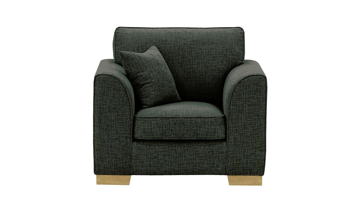 Fauteuil Avos, Vitolini 097-1731 - Charbon, Couleur des pieds: Noir wax