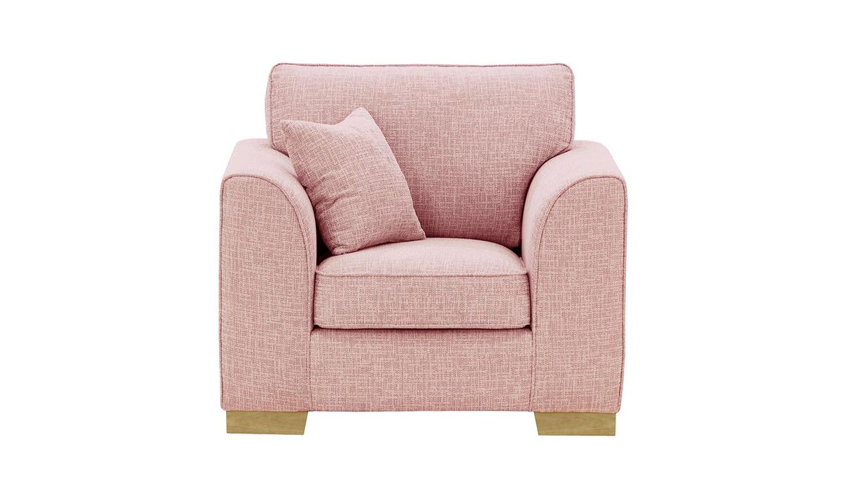 Fauteuil Avos, Vitolini 336-1036 - Rose, Couleur des pieds: Noir wax