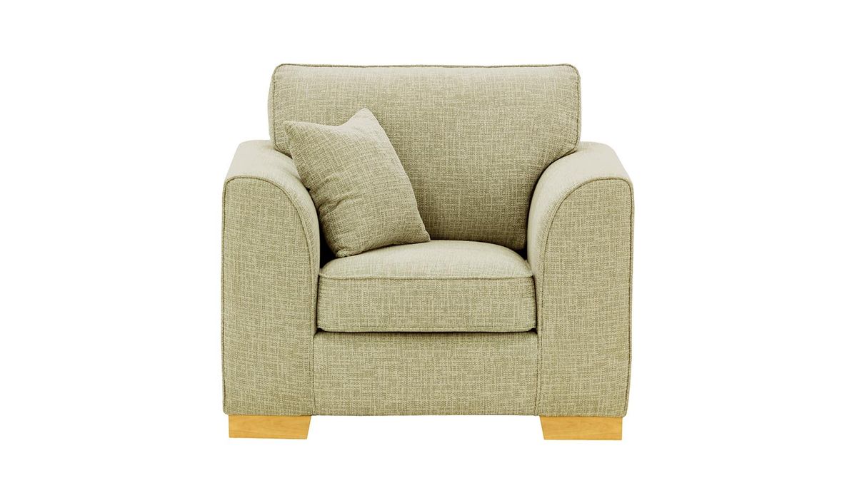 Fauteuil Avos, Vitolini 337-0708 - Vison, Couleur des pieds: Chêne clair
