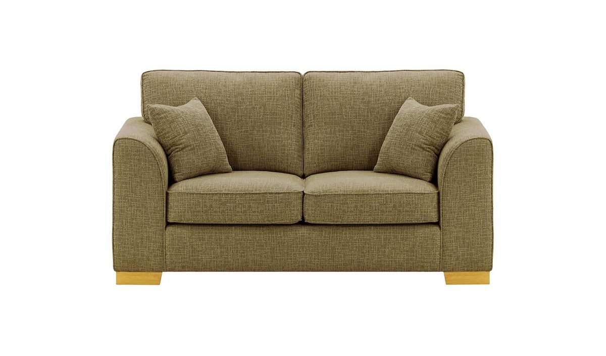 Canapé deux places Avos, Vitolini 256-0624 - Marron Clair, Couleur des pieds: Chêne clair