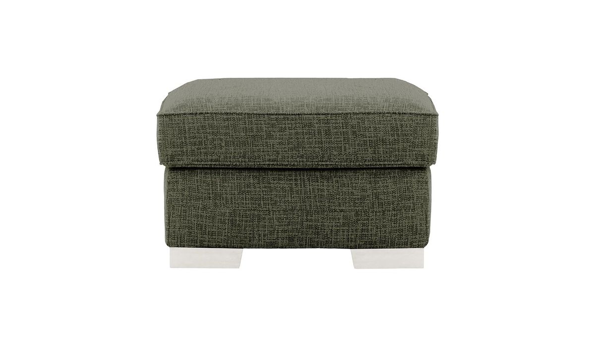 Pouf Avos, Vitolini 097-1714 - Gris, Couleur des pieds: Blanc