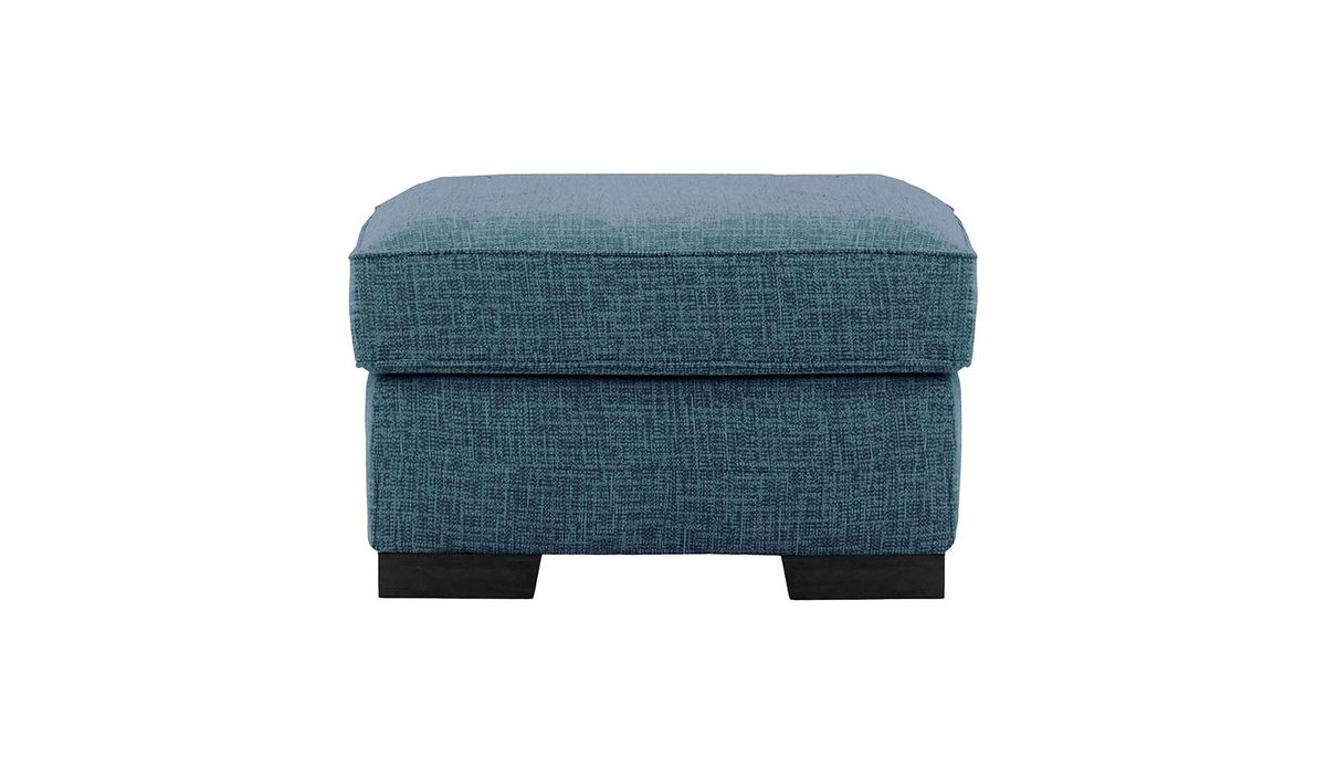 Pouf Avos, Vitolini 335-0722 - Bleu Marine, Couleur des pieds: Noir