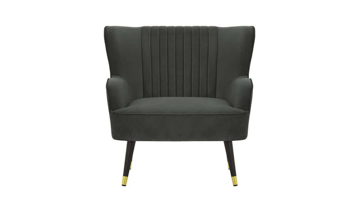 Fauteuil Giselle, graphite - Velluto 19