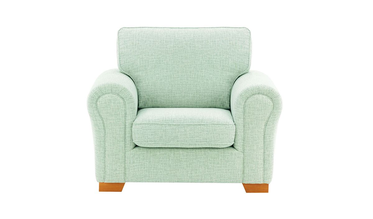 Fauteuil Bonna, Vitolini 336-1037 - Mentholée, Couleur des pieds: aveo