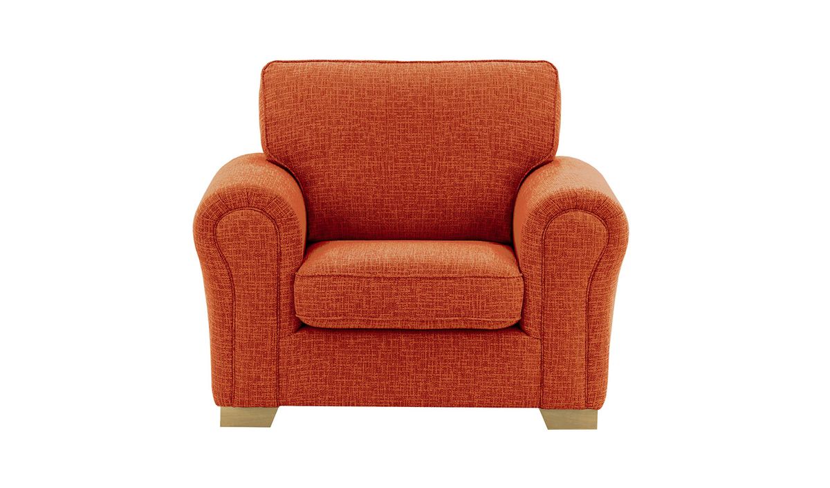 Fauteuil Bonna, Vitolini 337-0706 - Terracota, Couleur des pieds: Noir wax
