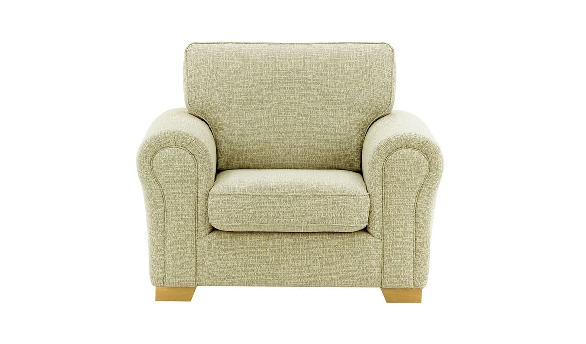 Fauteuil Bonna, Vitolini 337-0708 - Vison, Couleur des pieds: Chêne clair