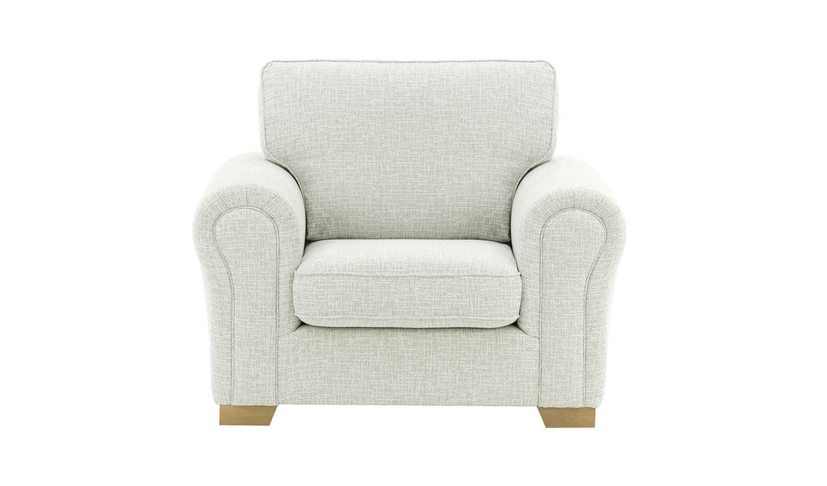 Fauteuil Bonna, Vitolini 361-0104 - Blanc, Couleur des pieds: Noir wax