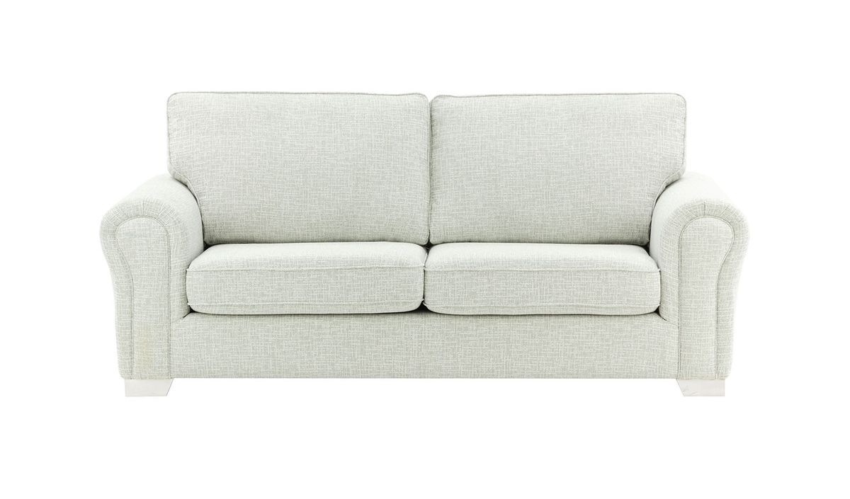 Canapé trois places Bonna, Vitolini 361-0104 - Blanc, Couleur des pieds: Blanc