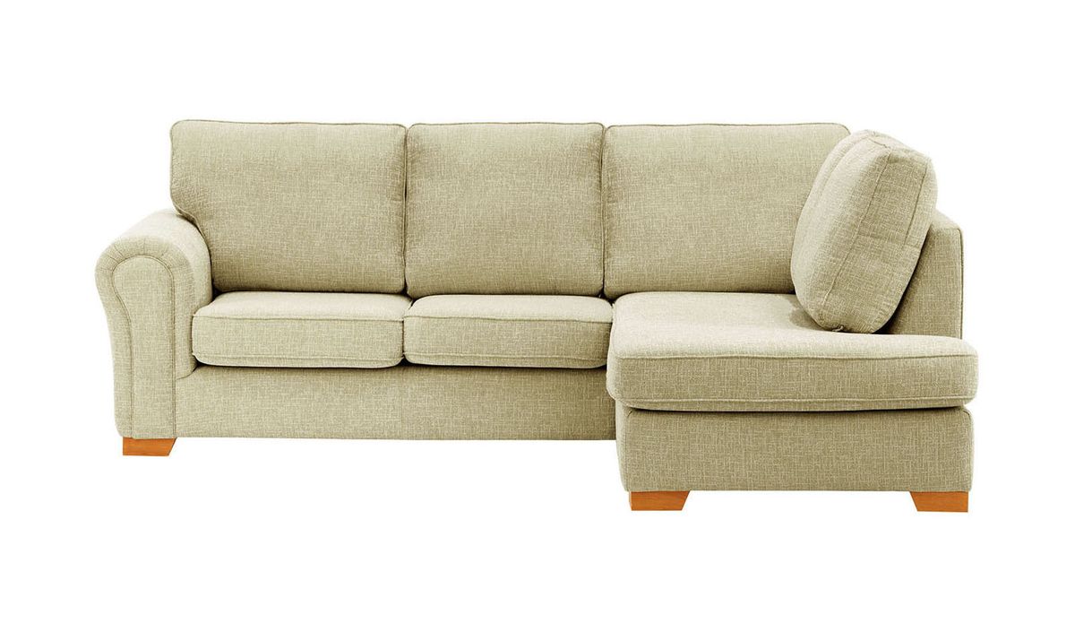Canapé d’angle droit Bonna, Vitolini 337-0708 - Vison, Couleur des pieds: aveo