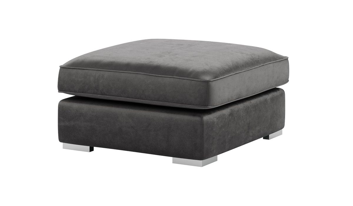 Pouf Majestic, graphite - Velluto 19