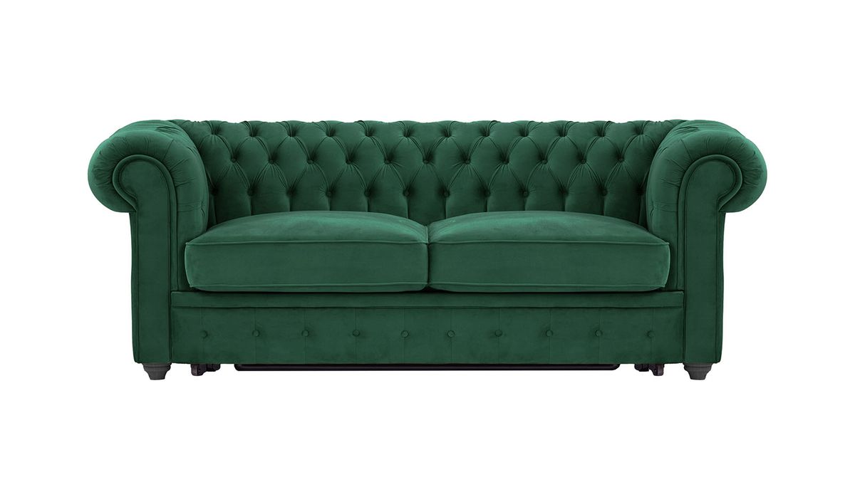 Chesterfield Max Borneo – Canapé trois places convertible avec sommier