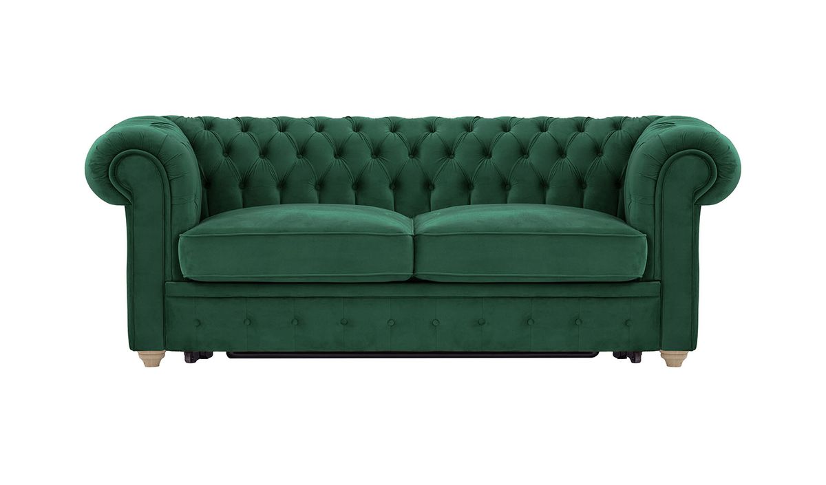 Chesterfield Max Borneo – Canapé trois places convertible avec sommier