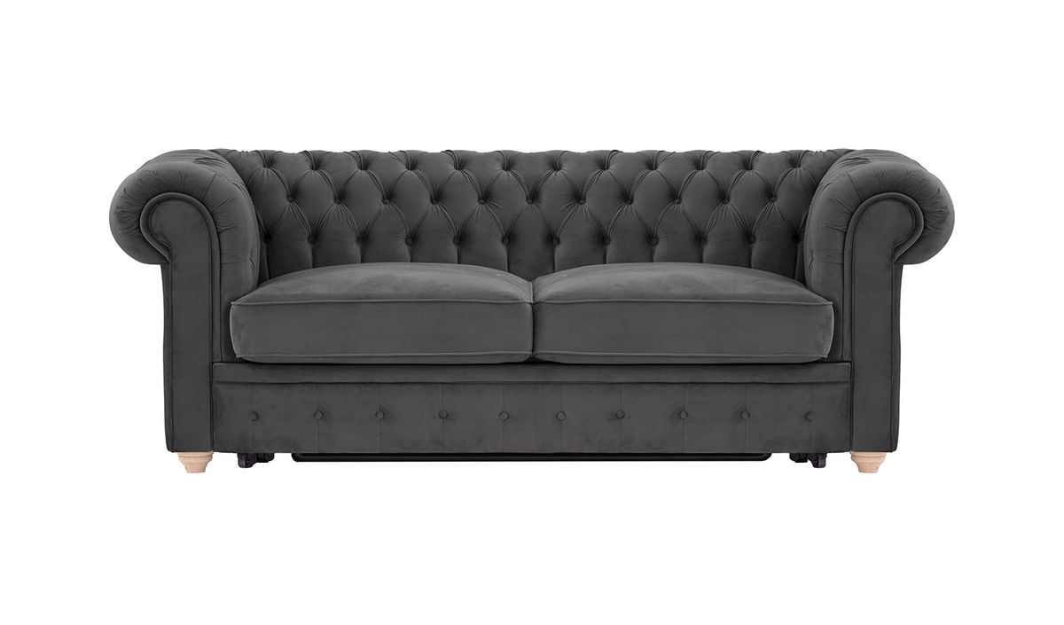 Chesterfield Max Borneo – Canapé trois places convertible avec sommier