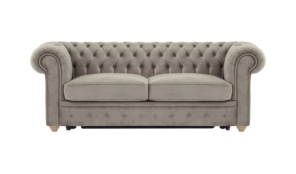 Chesterfield Max Borneo – Canapé trois places convertible avec sommier