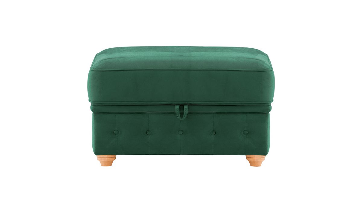 Chesterfield Borneo – Pouf avec coffre de rangement