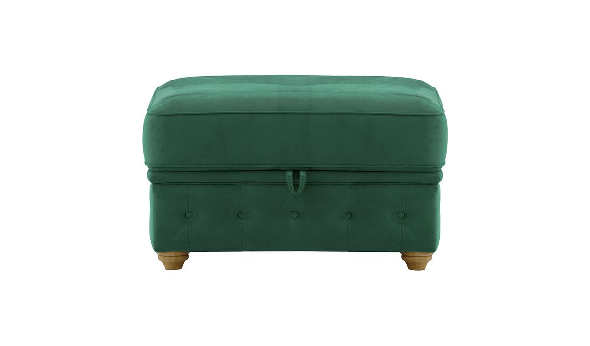 Chesterfield Borneo – Pouf avec coffre de rangement