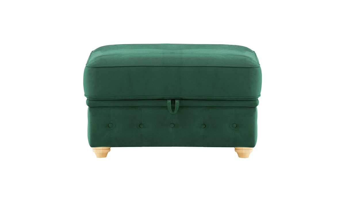 Chesterfield Borneo – Pouf avec coffre de rangement