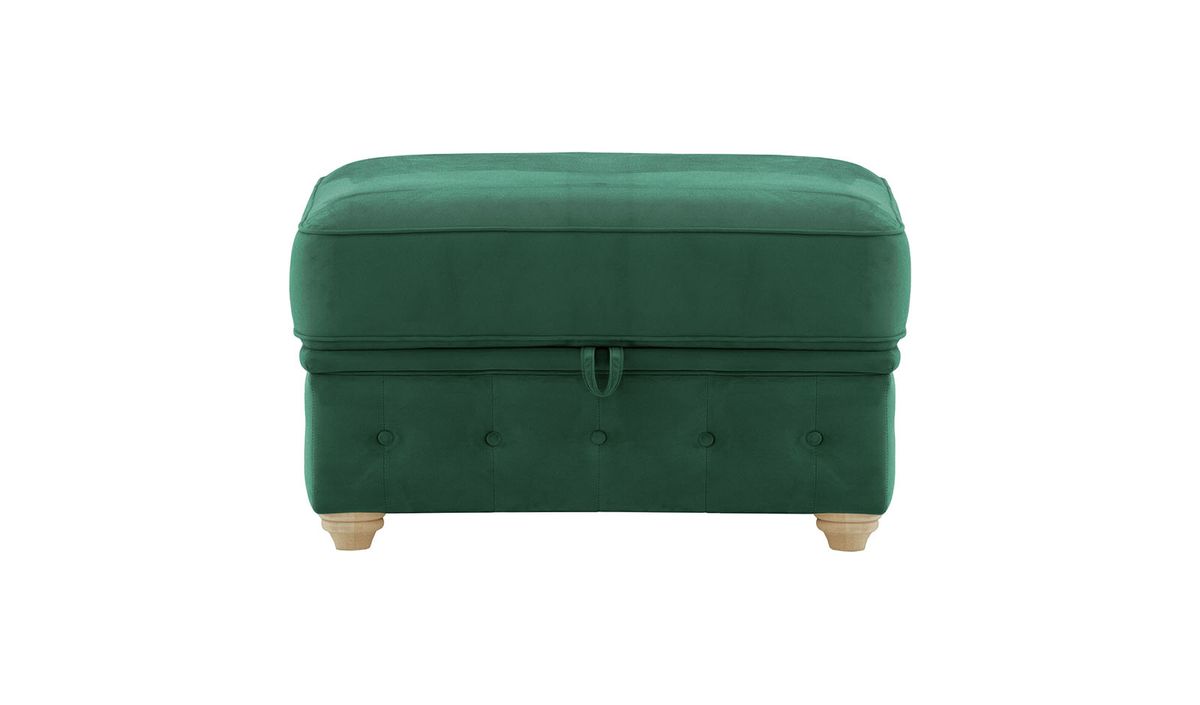 Chesterfield Borneo – Pouf avec coffre de rangement