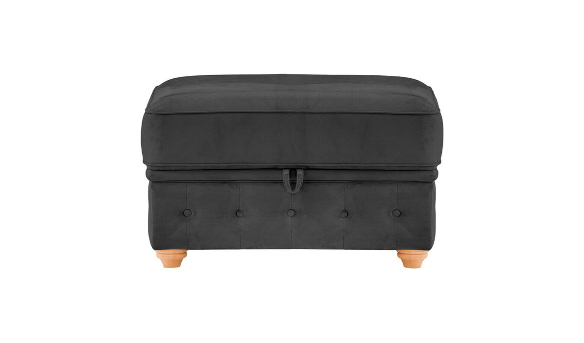 Chesterfield Borneo – Pouf avec coffre de rangement