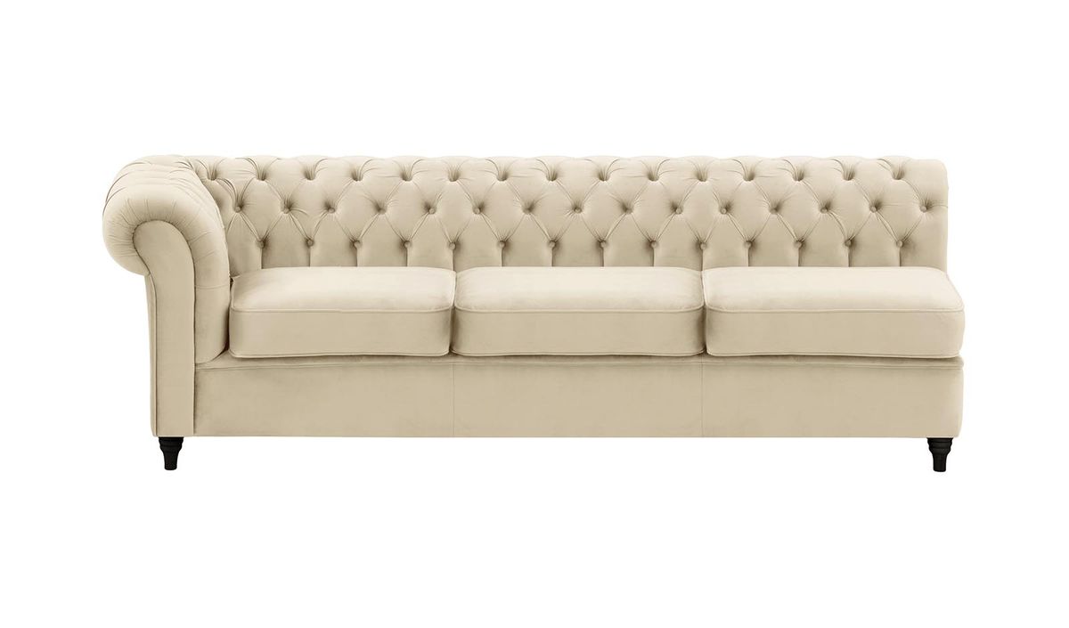 Chesterfield - Module d’extrémité gauche trois places (3L) — vue 4