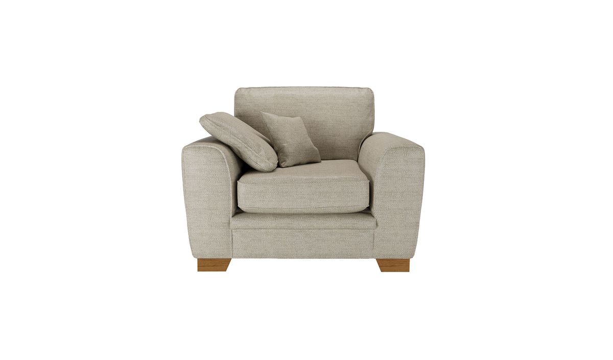 Fauteuil Ronay, beige - Cherub 0418, Couleur des pieds: aveo