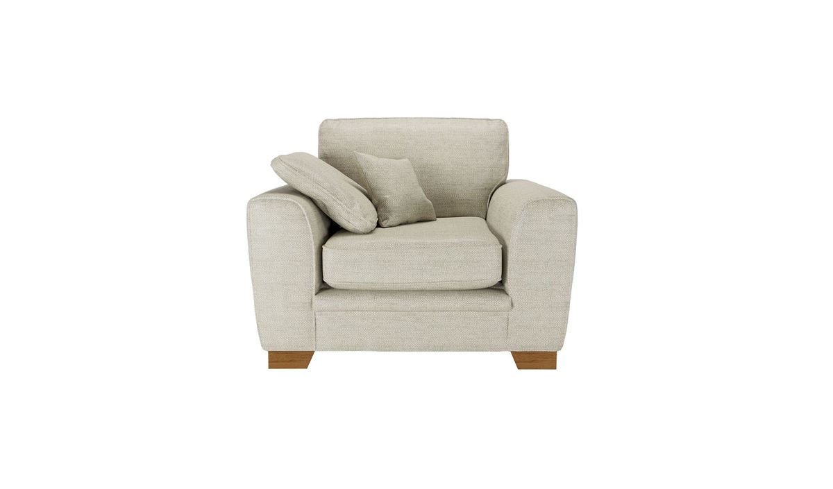 Fauteuil Ronay, crème - Cherub 0468, Couleur des pieds: aveo