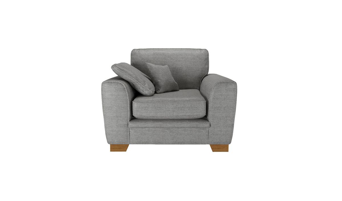 Fauteuil Ronay, gris foncé - Cherub 1482, Couleur des pieds: aveo