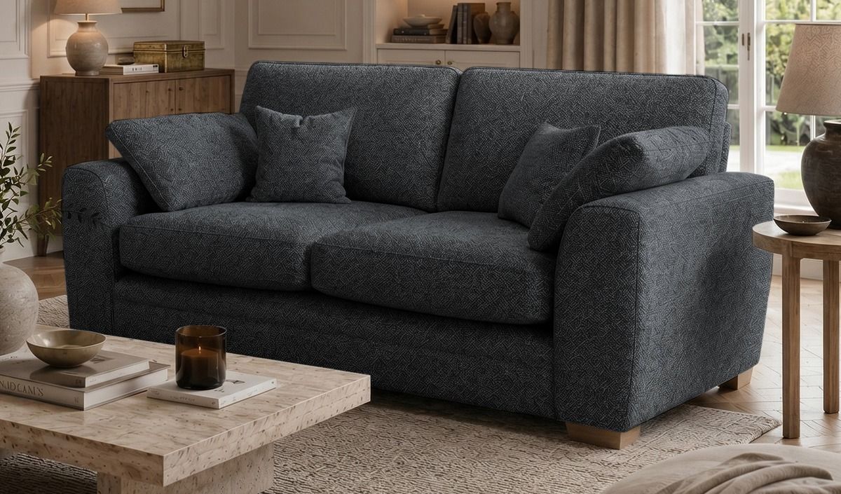 Ronay canapé deux places, Mid Boucle Charcoal - gris foncé