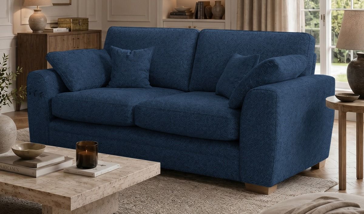 Ronay canapé deux places, Mid Boucle Dark Navy - bleu marine