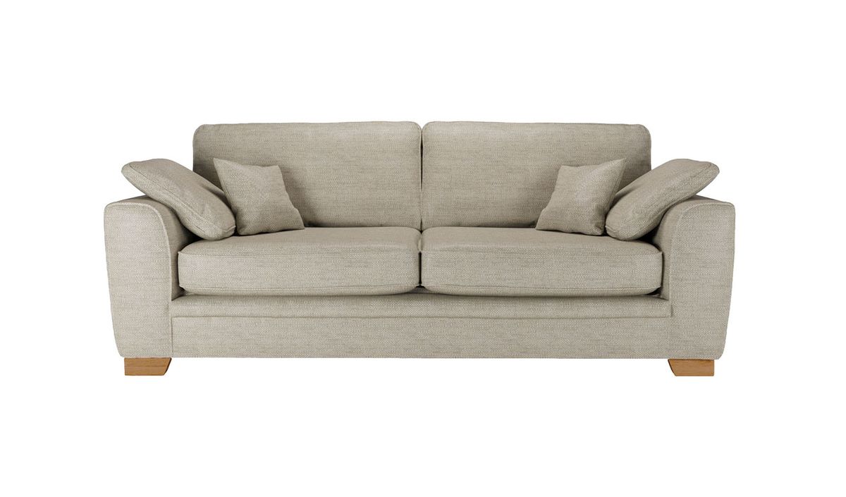 Ronay canapé trois places, beige - Cherub 0418, Couleur des pieds: aveo