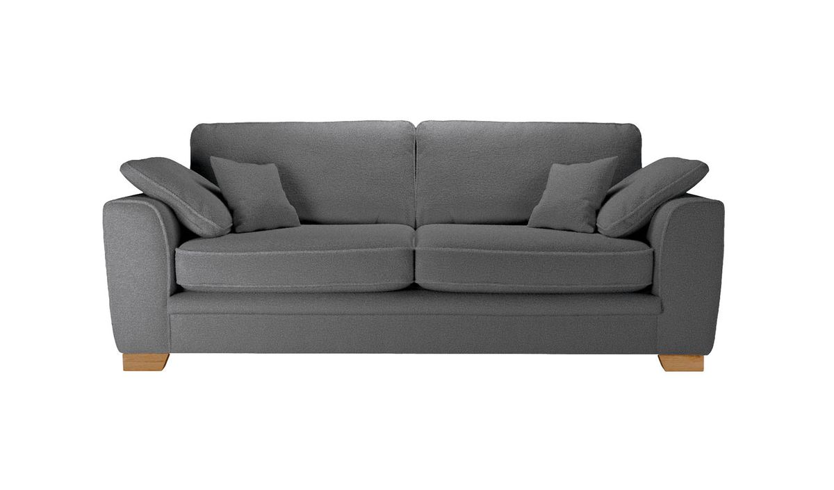 Ronay canapé trois places, Teddy granite - graphite