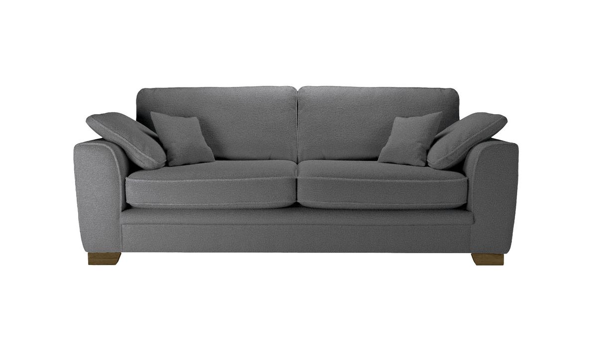 Ronay canapé trois places, Teddy granite - graphite
