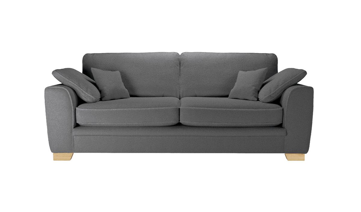 Ronay canapé trois places, Teddy granite - graphite