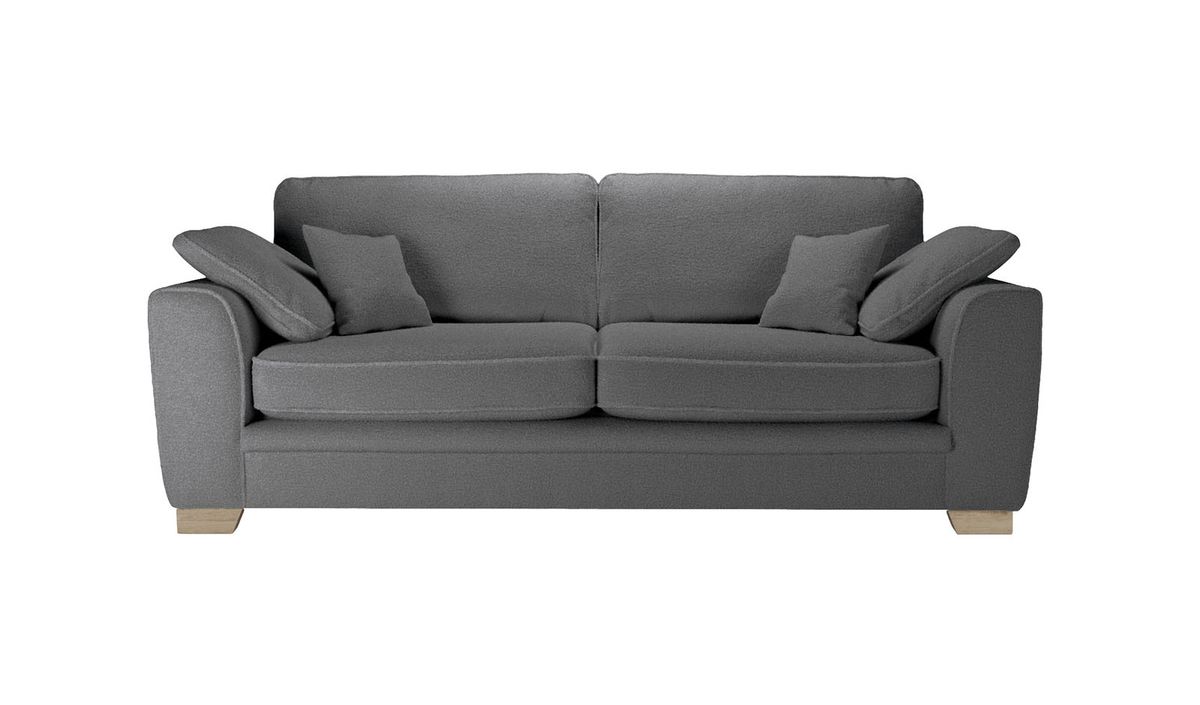 Ronay canapé trois places, Teddy granite - graphite