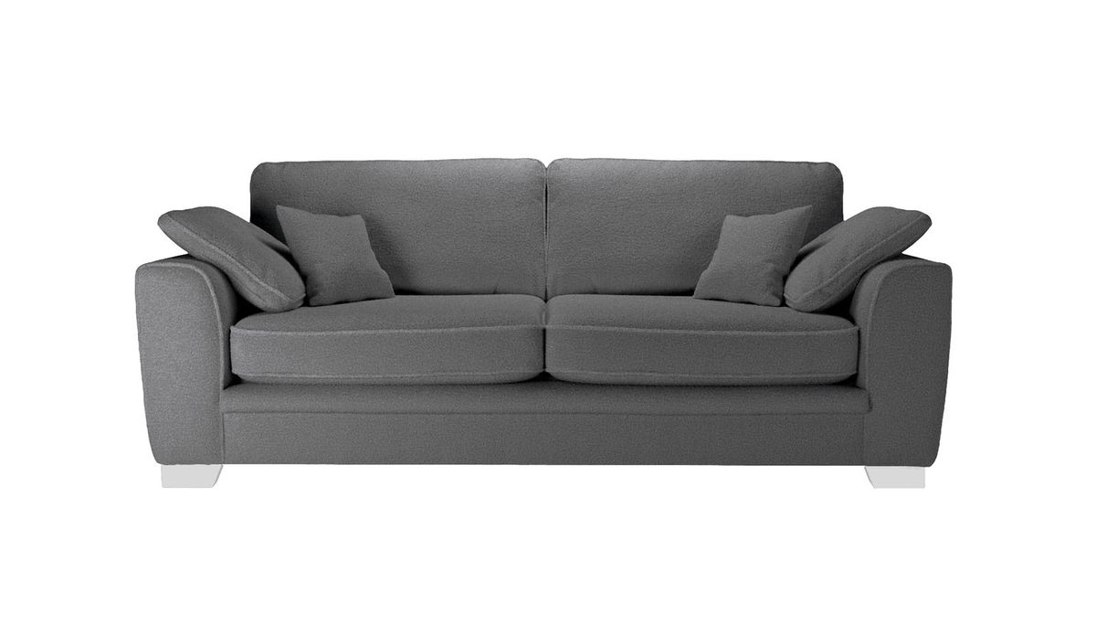 Ronay canapé trois places, Teddy granite - graphite