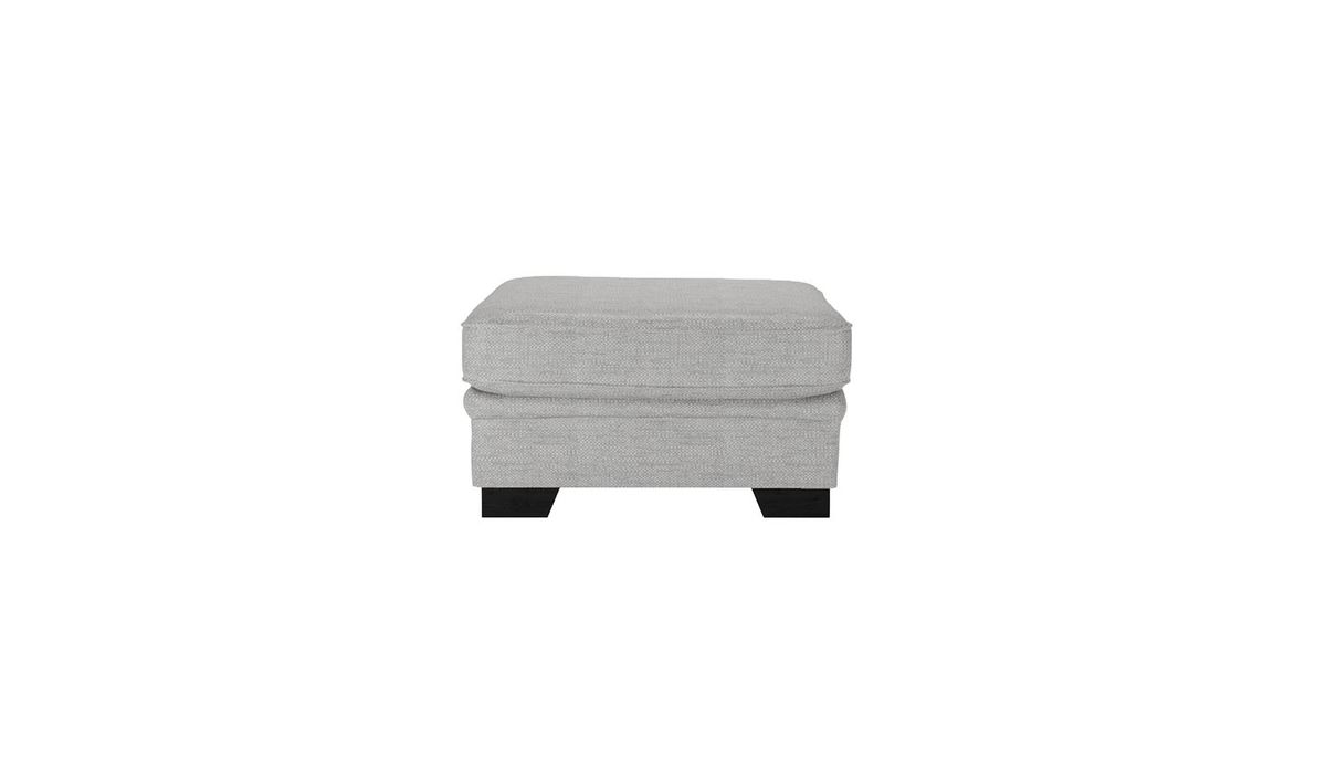 Pouf Ronay, gris clair - Cherub 0414, Couleur des pieds: Noir