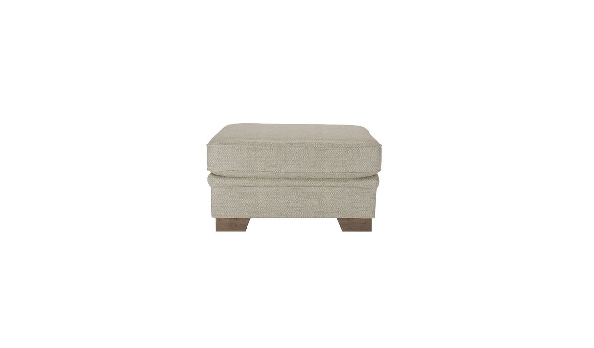 Pouf Ronay, beige - Cherub 0418, Couleur des pieds: Noir wax