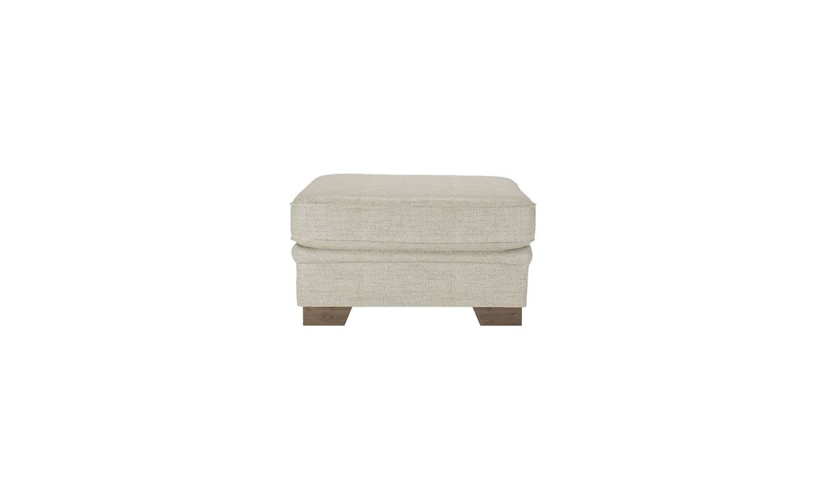 Pouf Ronay, crème - Cherub 0468, Couleur des pieds: Noir wax