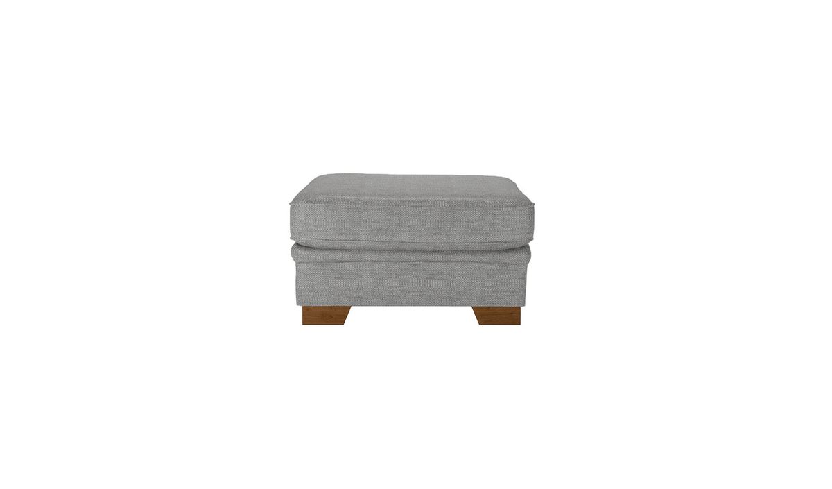 Pouf Ronay, gris foncé - Cherub 1482, Couleur des pieds: aveo
