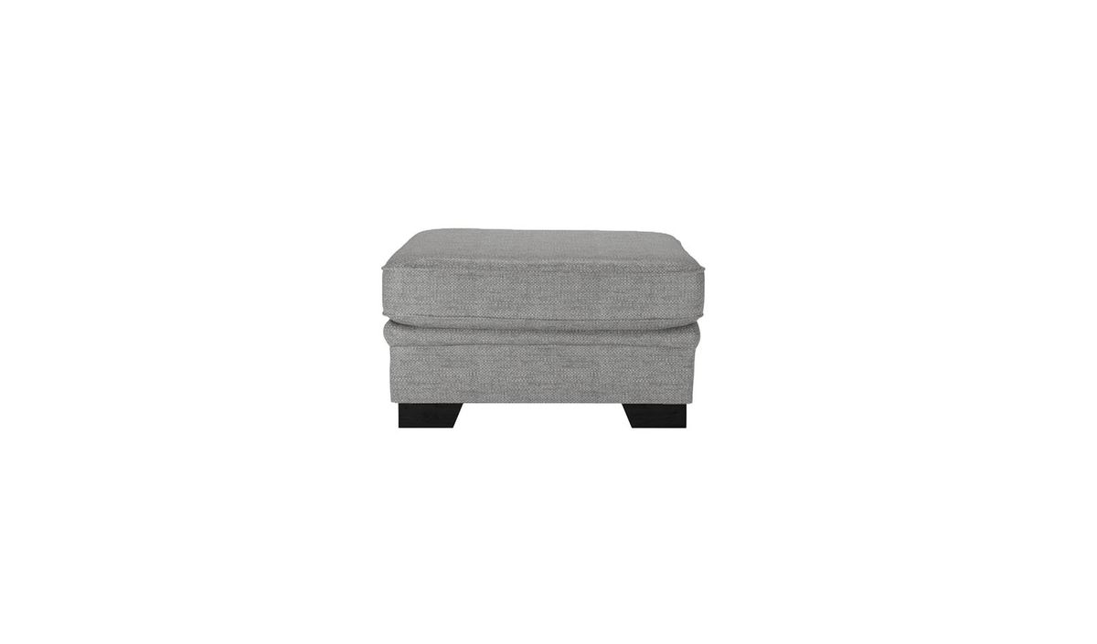 Pouf Ronay, gris foncé - Cherub 1482, Couleur des pieds: Noir