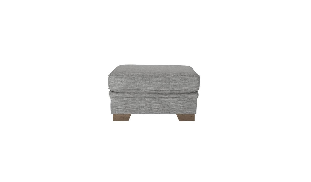 Pouf Ronay, gris foncé - Cherub 1482, Couleur des pieds: Noir wax