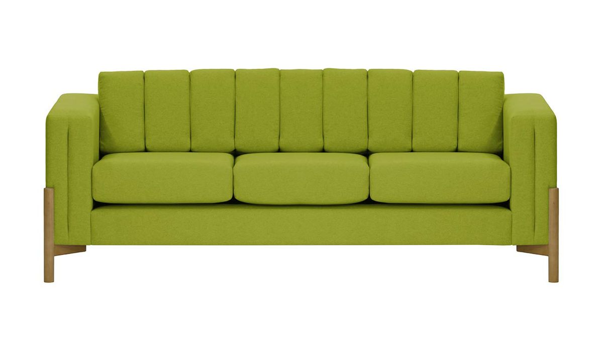 Canapé trois places Cloud, vert citron - Baku 7