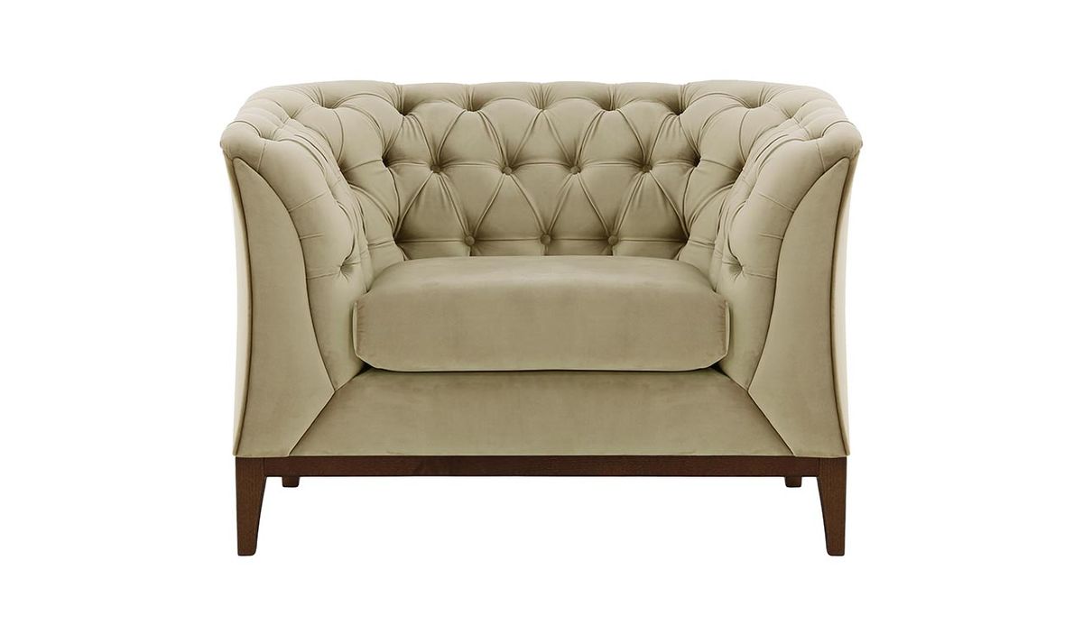 Fauteuil Chesterfield Modern Wood — vue 3