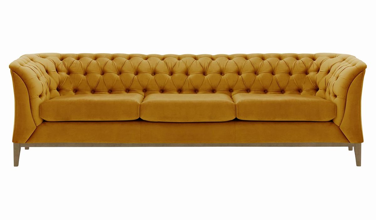 Canapé trois places Chesterfield Modern Wood