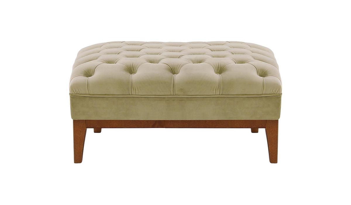 Pouf Chesterfield Modern Wood — vue 6