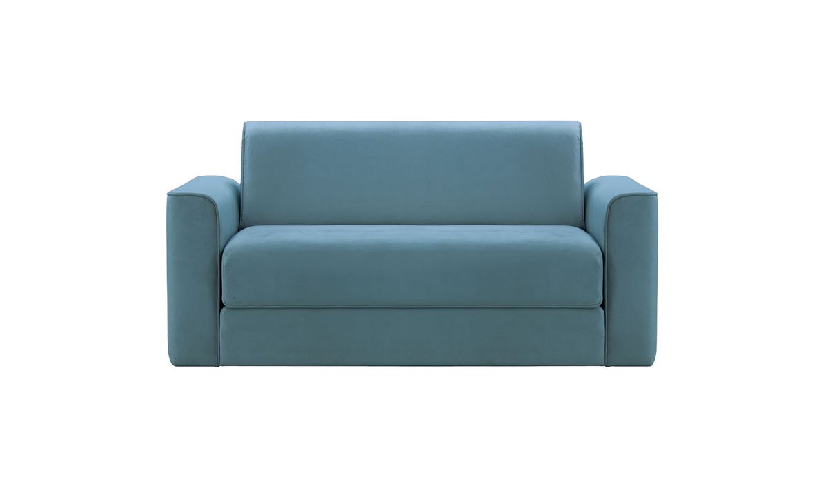 Canapé convertible Jules 2,5 places, bleu - Velluto 12