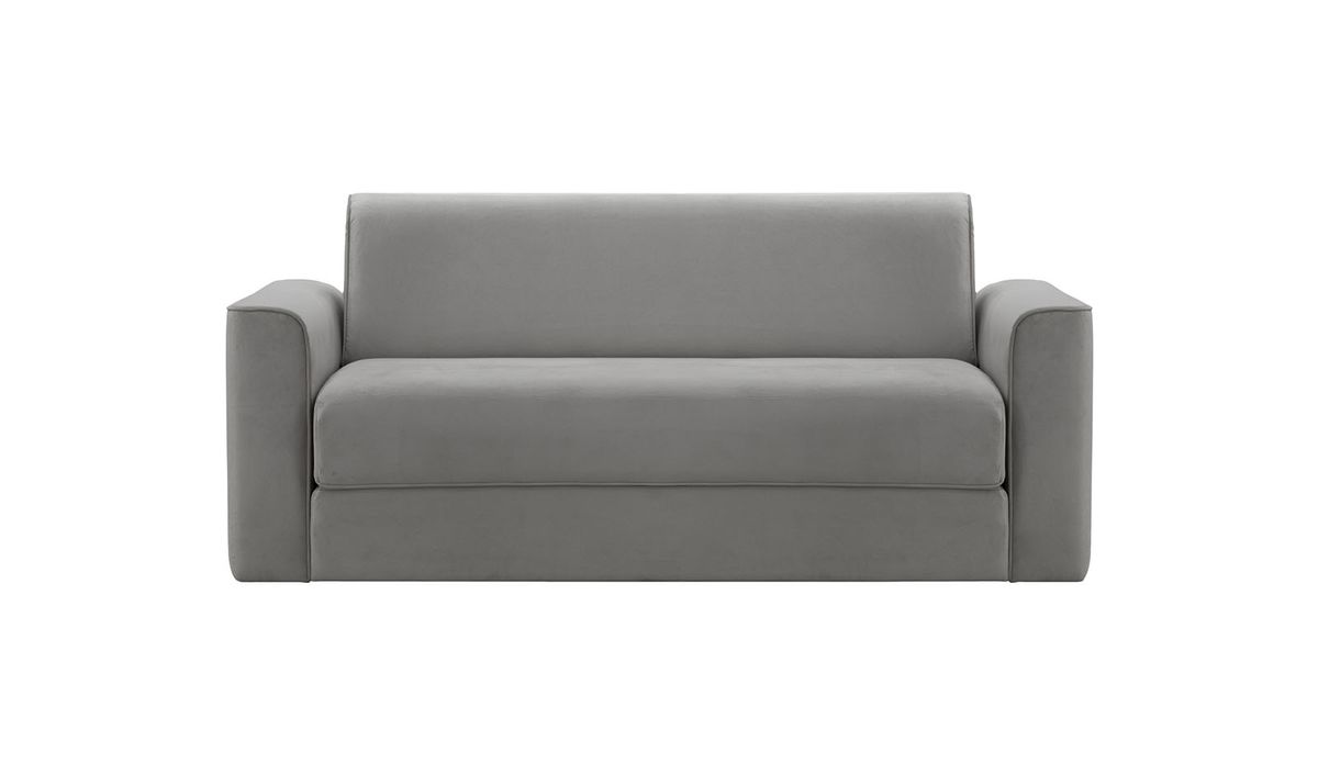 Canapé convertible trois places Jules, gris éléphant - Velluto 17