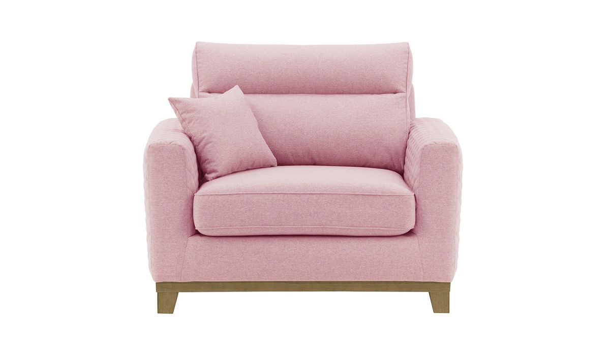 Fauteuil Belfort, Violet - Baku 16, Couleur des pieds: Noir wax