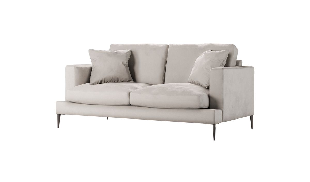 Canapé 2,5 places Covex, beige clair - Velluto 2